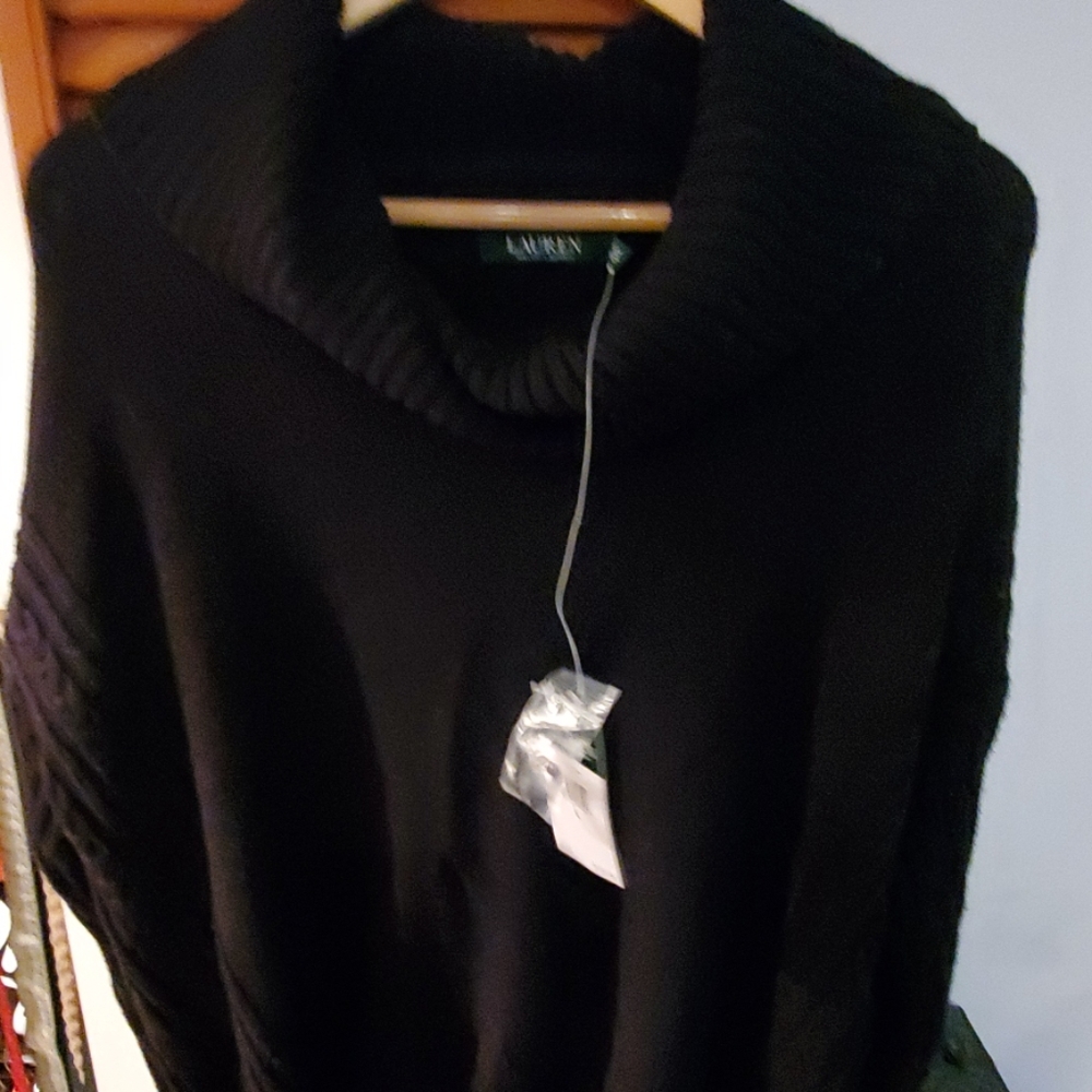 NEW TAG RALPH LAUREN SWEATER BLACK